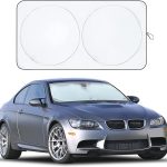 Best EcoNour Patented Design Car Windshield Sun Shade | Blocks 99% Heat & Keeps Interior Cool | Fits Cars, SUVs, Trucks | Automotive Sun Screen, Visor & Car Accessories for Summer | Medium (64x32 Inches)
