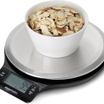 Best Amazon Basics Digital Kitchen Scale with LCD Display, Batteries Included, Weighs up to 11 pounds, Black and Stainless Steel